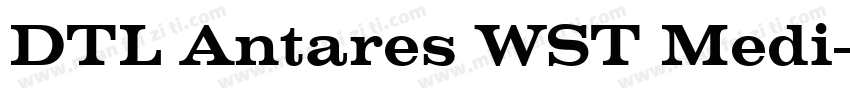 DTL Antares WST Medi字体转换